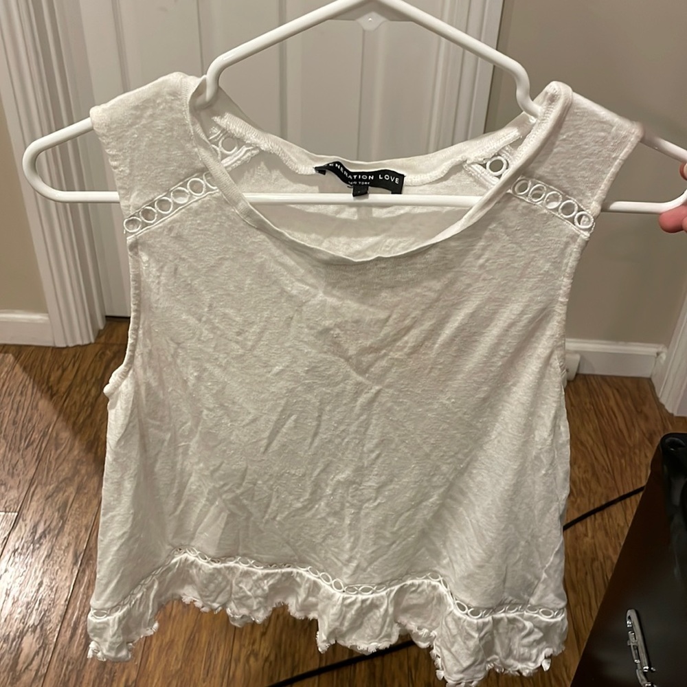 Generation Love - White soft and comfy tank (M)